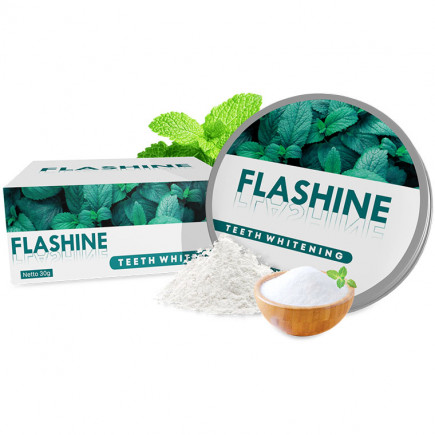 Flashine memutihkan gigi dengan cepat